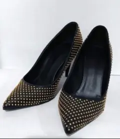 ジュゼッペザノッテイ GIUSEPPE ゴールドスタッズパンプス 24.5サイズのサムネイル