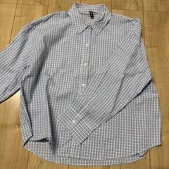 H&M Divided ブルーチェックシャツ　未着用のサムネイル