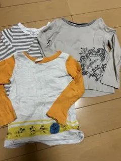 長袖Tシャツ 90cm 3枚組