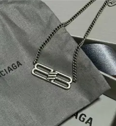 バレンシアガ メタル ネックレス BALENCIAGA バレンシアガ メタルディテールロゴ ネックレス