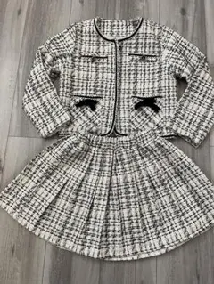 ツイードフォーマルセット 140 女の子