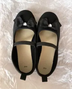 フォーマルシューズ 黒 20〜21cm 発表会 卒園 入学 女の子 小さめ