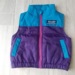 BACK FORTH 中綿入りベスト 80 暖か キッズ チョッキ