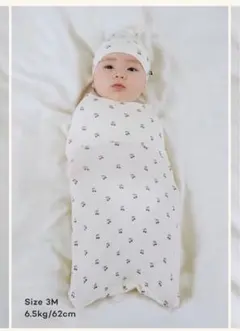 未使用コニー　スワドル　バンブースワドルポーチ　帽子付き