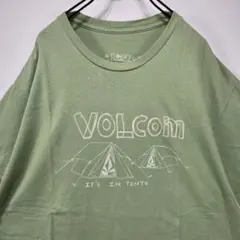 VOLCOM　半袖　Tシャツ　L　キャンプ　アウトドア　ロゴ　人気　古着コーデ