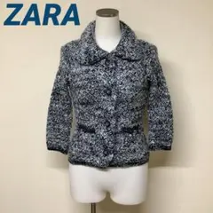 ZARA ニット　カーディガン　トップス　クロップドニット　ショート丈