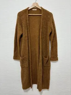 ブラウンロングカーディガン