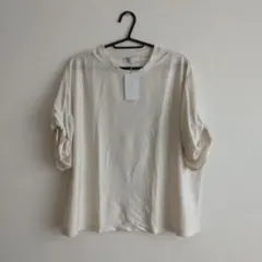 UNITED ARROWS OUTLET シルケットツイストスリーブカットソー