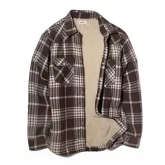 裏ボアネルシャツ★XL チェック ネル81013 COLOR-C