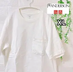 UNIQLO×JW ANDERSON ステッチポケットTシャツ ホワイト XL
