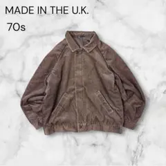 70sイギリス製 ST.MICHAELコーディロイジャケットスウィングトップ短丈