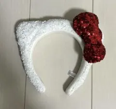 usj カチューシャ　ハローキティ　白　ホワイト