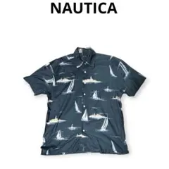 《ビッグサイズ》NAUTICA 半袖　総柄シャツ　XLのサムネイル