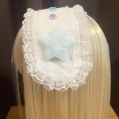 ふわふわ星ときらきら星のヘッドドレス　天使界隈　ロリータ