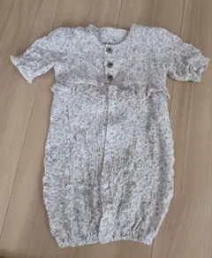 オーガニックコットン 花柄ロンパース 50-70