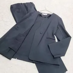 ビューティ&ユース ノーカラージャケット パンツセット 比翼B 通勤 就活