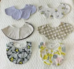 お値下げしました！cony 等⭐︎スタイ 6枚セット まんまるスタイ⭐︎のサムネイル