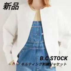 新品 b.c stock ベーセーストック キルティング刺繍ジャケットのサムネイル