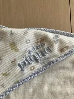 ジェラートピケ　おくるみ　ブランケット くるま・アルファベット柄