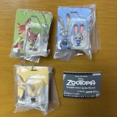 ズートピア ブリスターチャームコレクション 3個 ニック ジュディ フィニック