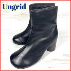 Ungrid ブーツ サークルヒール ラウンドトゥ ブラック M 23.5のサムネイル