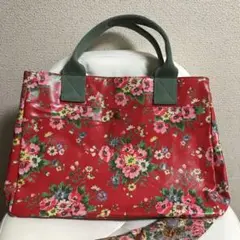 土日2日間限定価格！！美品Cath Kidston 花柄トートバッグ 赤