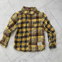 長袖ポロシャツ　チェックシャツ　ロンT 綿 コットン100% ムージョンジョン