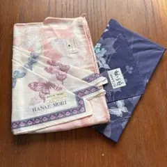 新品　ハンカチ３枚セット 蝶・花柄 HANAE MORI他