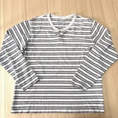 Eddie Bauer ストライプ 長袖Tシャツ M598番