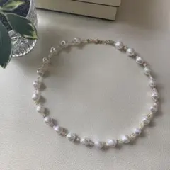 ビーズネックレス　ハンドメイド