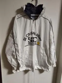美品　st.Christopher パーカー　ウィンドブレーカー　白　日本製