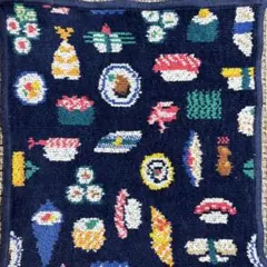 FEILER（ラブラリー バイ フェイラー）の「オースシ」柄ハンカチ（ネイビー）