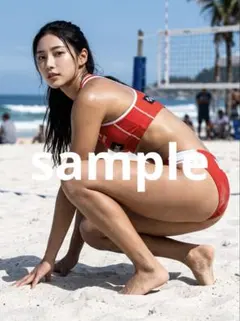 美女 グラビア AI画像 ビーチバレー 260904_15