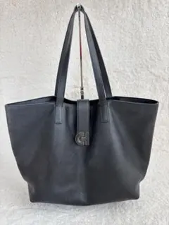 【美品】コールハーン シボ革　シンプリー トートバッグ 黒 A4 大容量のサムネイル