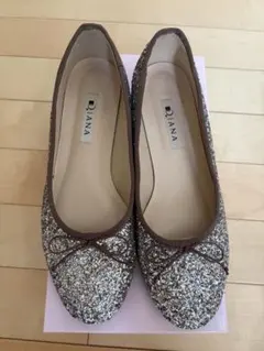 DIANA グリッター フラットシューズ バレエシューズのサムネイル