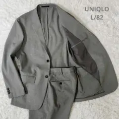 ✨美品✨UNIQLO ウォッシャブル感動ジャケット パンツ セットアップ チドリ