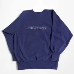 90s Champion SALOMONリバースウィーブ スウェット 紺 XL