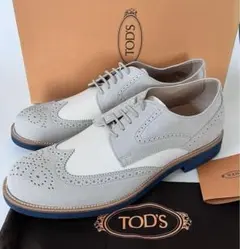 トッズ☆新品☆TOD’s メンズ レザー レースアップシューズ靴/グレーのサムネイル