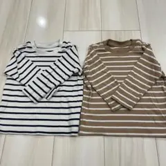 ユニクロ　クルーネックTシャツ　長袖　春服　ロンT 2枚セット