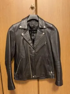 STUDIOUS ラムレザー ダブルライダース 本革 ブラック サイズ1 S