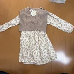 petit main セーター付きワンピース 120