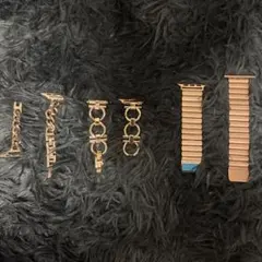 Apple Watch ゴールドチェーンバンドセット