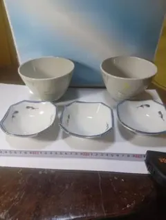 和食器 鉢 皿 5点セット 花柄 陶磁器のサムネイル
