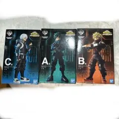 一番くじ ヒロアカ ワールドヒーローズミッション 緑谷 爆豪 轟 フィギュア