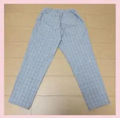 Honeys/ハニーズ オフィス ライトグレー チェック柄 スラックス Ｍ