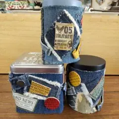 ハンドメイド デニム リメイク 3個 セット
