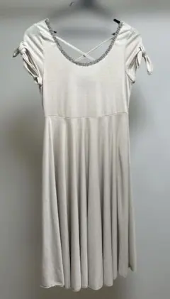 CECIL McBEE 半袖ワンピース M ベージュ