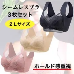 シームレスブラ ノンワイヤー 大きい ナイトブラ 着痩せ 美胸 まとめ売り 下着