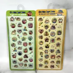 韓国限定　クレヨンしんちゃん 3D ぷっくり　ステッカー 2種