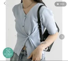 半袖トップス ブルー M